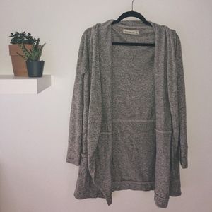 Easy grey cardigan sweater